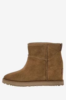 Замшевые полусапоги на танкетке Classic Femme Mini UGG Australia