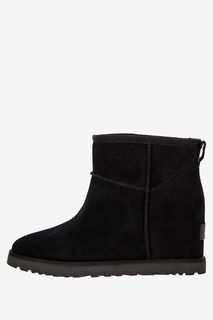 Замшевые полусапоги на танкетке Classic Femme Mini UGG Australia