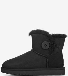 Замшевые полусапоги с овечьей шерстью UGG Australia