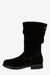 Замшевые полусапоги черного цвета S.Oliver