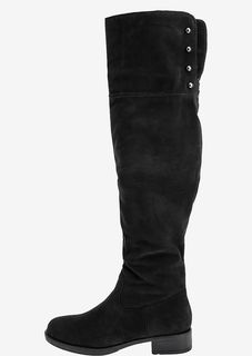 Утепленные сапоги из натуральной замши Tamaris