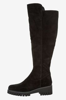 Утепленные замшевые сапоги Tamaris