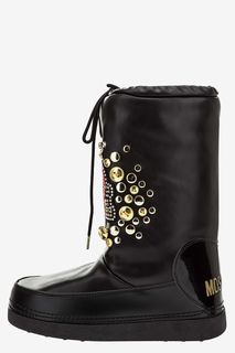 Полусапоги дутики с декоративной отделкой Love Moschino