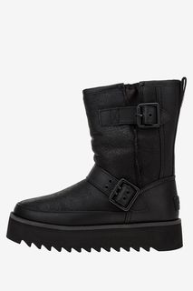 Утепленные полусапоги на платформе Classic Rebel Biker Short UGG Australia