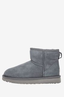 Серые замшевые полусапоги Classic Mini ll UGG Australia