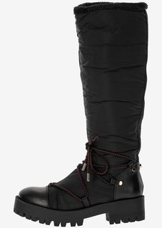 Зимние черные сапоги на платформе Emporio Armani