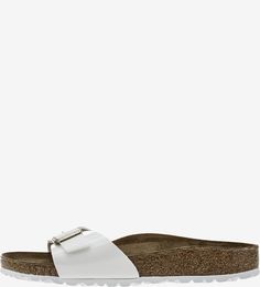 Лаковые шлепанцы с кожаной стелькой Birkenstock