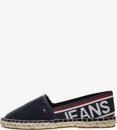 Синие хлопковые слипоны Tommy Jeans