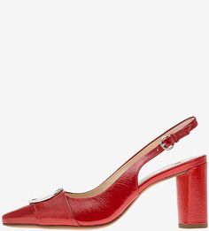 Красные туфли из глянцевой кожи Högl