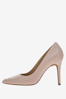 Кожаные туфли с металлическим декором Claire Michael Michael Kors