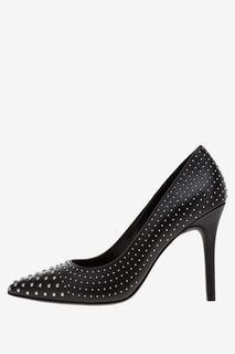 Кожаные туфли с металлическим декором Claire Michael Michael Kors