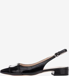 Черные туфли из глянцевой кожи Högl