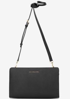 Кожаный клатч с одним отделом Jet Set Travel Michael Michael Kors