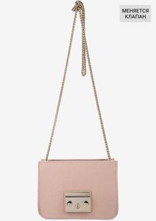 Кожаная основа сумки розового цвета Metropolis Furla
