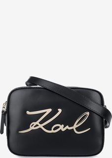 Сумка из гладкой кожи с одним отделом Karl Lagerfeld