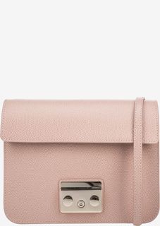 Кожаная основа сумки розового цвета Metropolis Furla