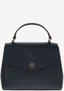 Маленькая кожаная сумка с откидным клапаном Tory Burch