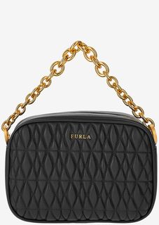 Маленькая кожаная сумка через плечо Cometa Furla