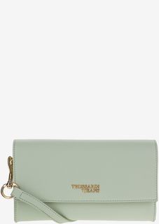 Клатч мятного цвета с одним отделом Trussardi Jeans