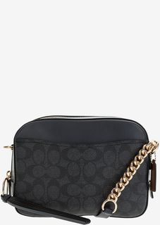 Маленькая синяя сумка на молнии Coach