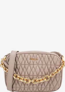 Маленькая кожаная сумка на молнии Cometa Furla