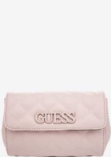 Стеганая поясная сумка розового цвета Guess