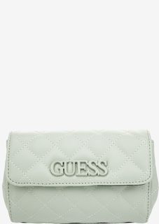 Стеганая поясная сумка мятного цвета Guess