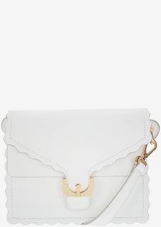 Маленькая кожаная сумка с откидным клапаном Ambrine Merletto Coccinelle