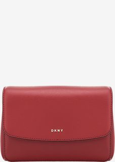 Кожаная поясная сумка с откидным клапаном Dkny