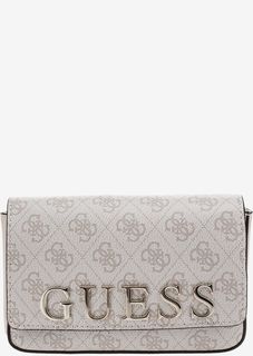 Маленькая сумка с монограммой бренда Guess