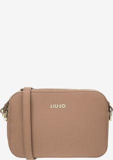 Бежевая сумка через плечо на молнии Liu Jo