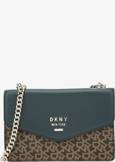 Маленькая сумка с монограммой бренда Dkny