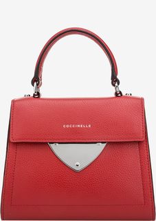 Маленькая кожаная сумка с откидным клапаном B14 Coccinelle