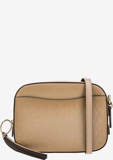 Маленькая кожаная сумка с тиснением Coach