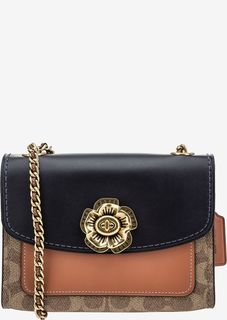 Маленькая сумка с фигурной фурнитурой Parker Coach