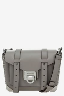 Маленькая сумка из гладкой кожи через плечо Manhattan Michael Michael Kors