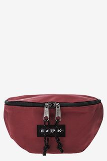 Бордовая поясная сумка из текстиля Eastpak