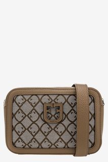 Текстильная сумка с кожаными вставками Brava Furla