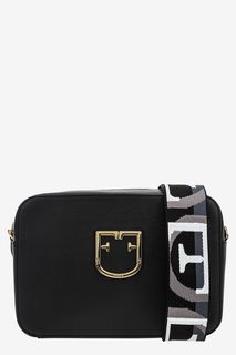 Кожаная сумка с широким плечевым ремнем Brava Furla