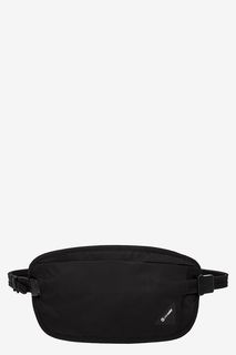 Текстильная поясная сумка черного цвета Pacsafe
