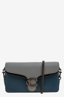 Маленькая кожаная сумка с плечевой цепочкой Tabby Coach