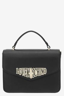 Маленькая черная сумка со съемным плечевым ремнем Love Moschino