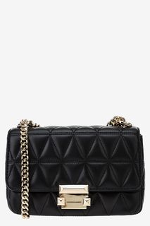 Стеганая кожаная сумка с двумя отделами Sloan Michael Michael Kors