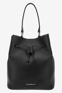 Черная кожаная сумка-торба Sandy Coccinelle