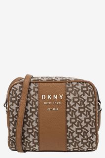 Текстильная сумка с монограммой бренда Dkny
