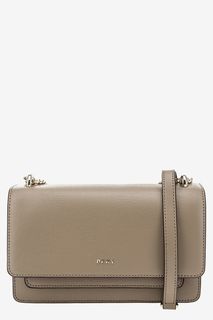 Кожаная сумка с откидным клапаном и карманами Dkny