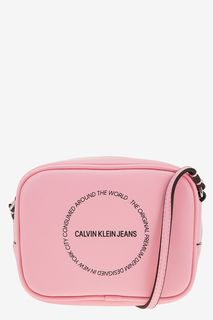 Маленькая розовая сумка с тонким плечевым ремнем Calvin Klein Jeans