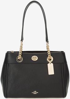 Кожаная сумка с длинными ручками Coach