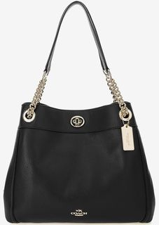 Кожаная сумка с двумя отделами Coach