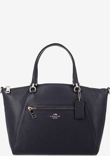 Кожаная сумка с одним отделом на молнии Coach